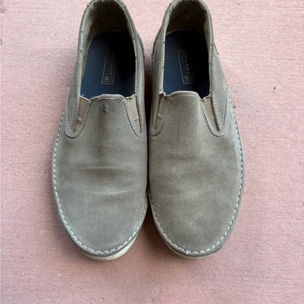 Sperry top sider mens suede leather 9.5